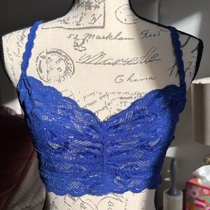 Cosabella Italian Lace Bralette in Blue